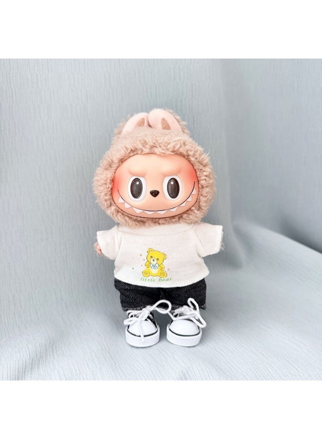 17cm Labubu Plush Toy Clothes  (Clothes Only)